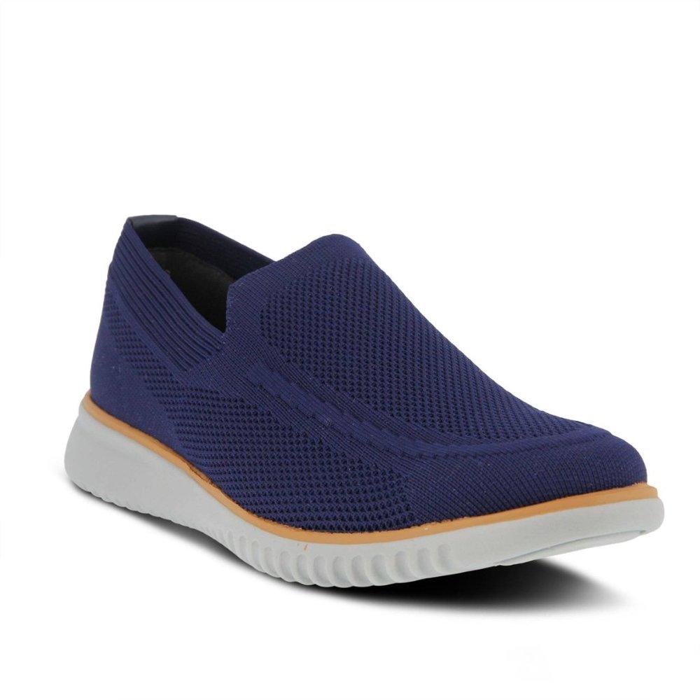 Spring Step Shoes Anders Men's Slip On Shoes Navy